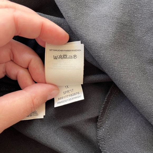 Rachel Roy Off-Shoulder Black Dress 1X - Picture 13 of 14